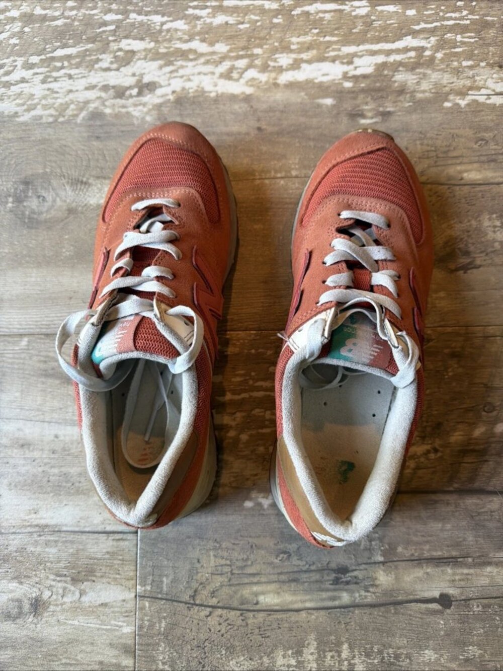 NEW BALANCE 574 Sneakers Copper Neo Flame Women’s 9 - Picture 6 of 8
